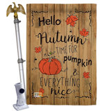 Double Sided 40'' H x 28'' W Polyester Thanksgiving Flag Set