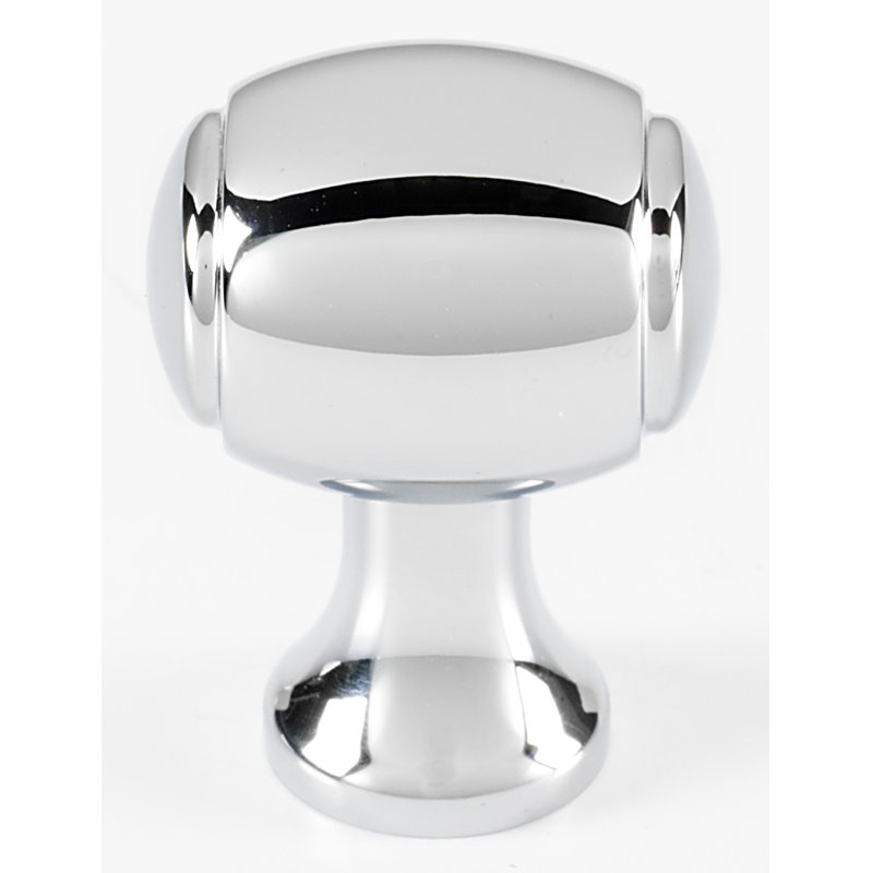 Poignée ovale Royale Barrel, Chrome poli, H 1,13 po x l 0,5 po x P 0,75 po