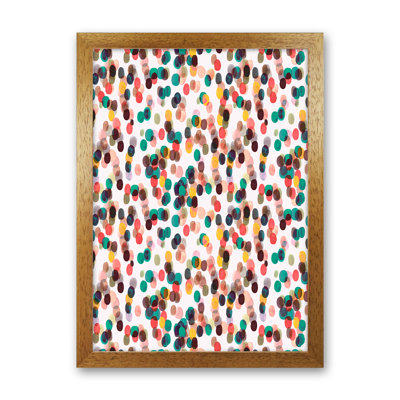 Relaxing Tropical Dots - Single Picture Frame Print
