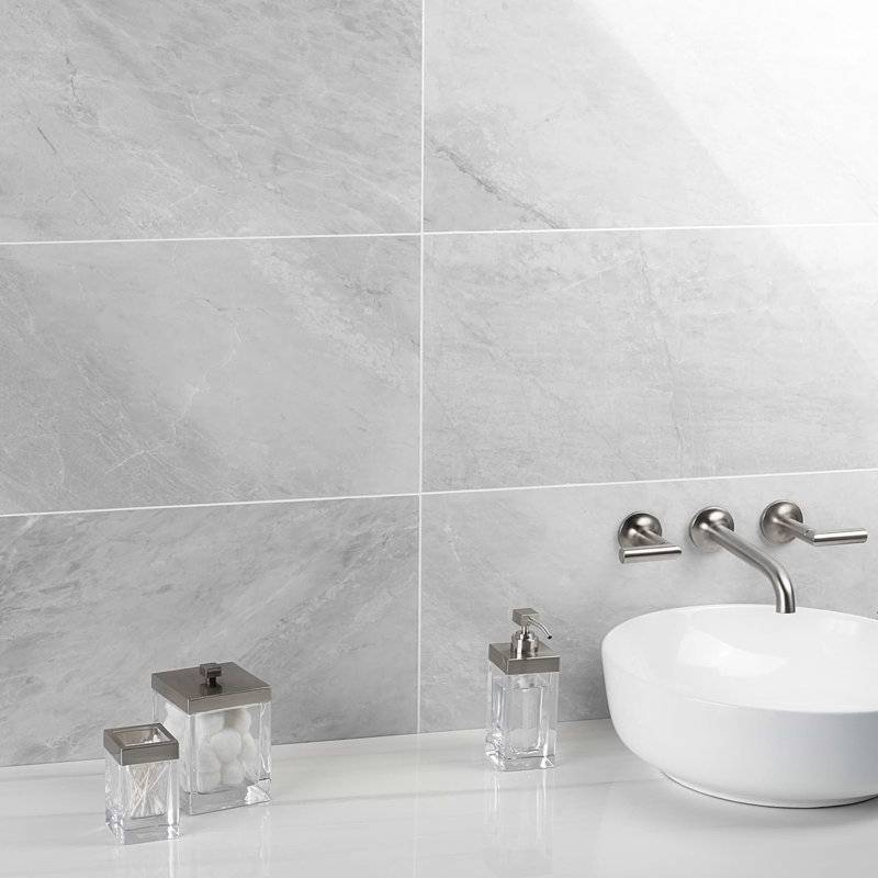 Ice Gray 12X24 Marble Tile, Gray Polished