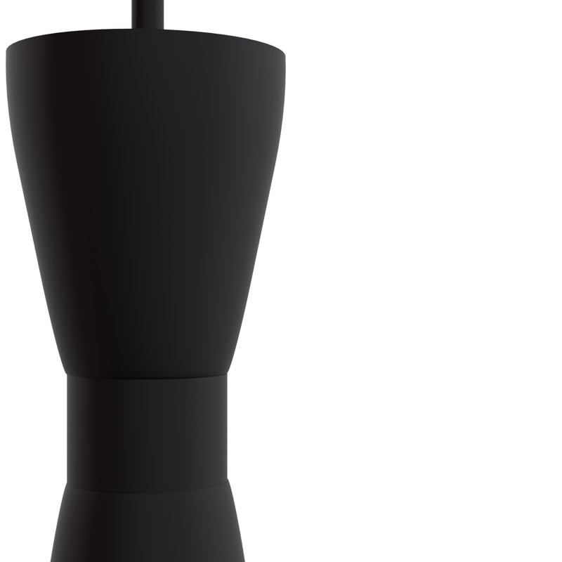 Zola 1 - Light Flat Matte Black Cone Pendant