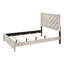1pièce lit double rustique beige gris