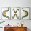 Analogous Arches I - Impression personnalisée de qualité supérieure avec cadre mat - 3 pièces-1054427917-1054427919