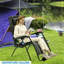 Chaise rembourrée surdimensionnée zéro gravité avec coussin
