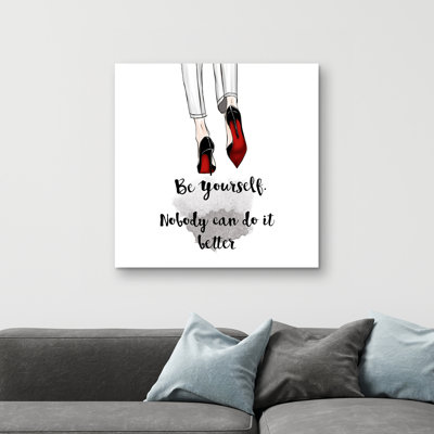 Be yourself - 32"x32" art on canvas