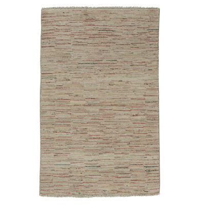 Hand Knotted Wool Area Rug in Multi