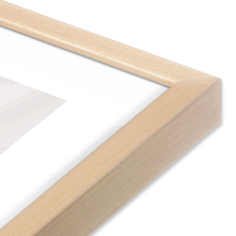 Scenic Heights Rolled Print, No Frame, Raw Maple Single Picture Framed, 17" H x 13" W x 1.25" D