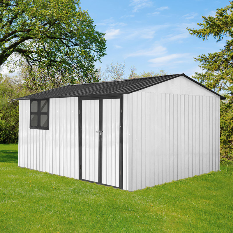 Spacious Metal Sheds With Storage Features, Modern Design For Gardens