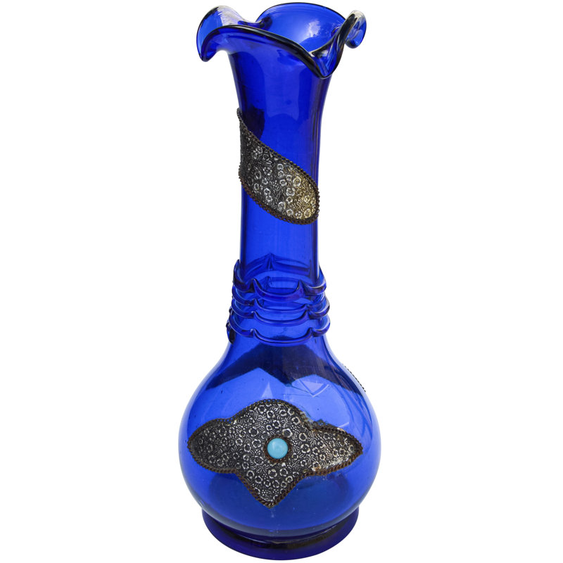 Handmade Glass/Metal Table Vase