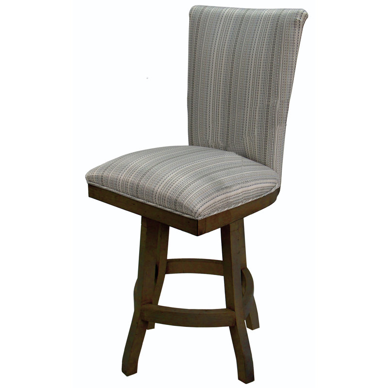 Comptoir pivotant, bar et très grand tabouret Irminger, 34 po, Noyer
