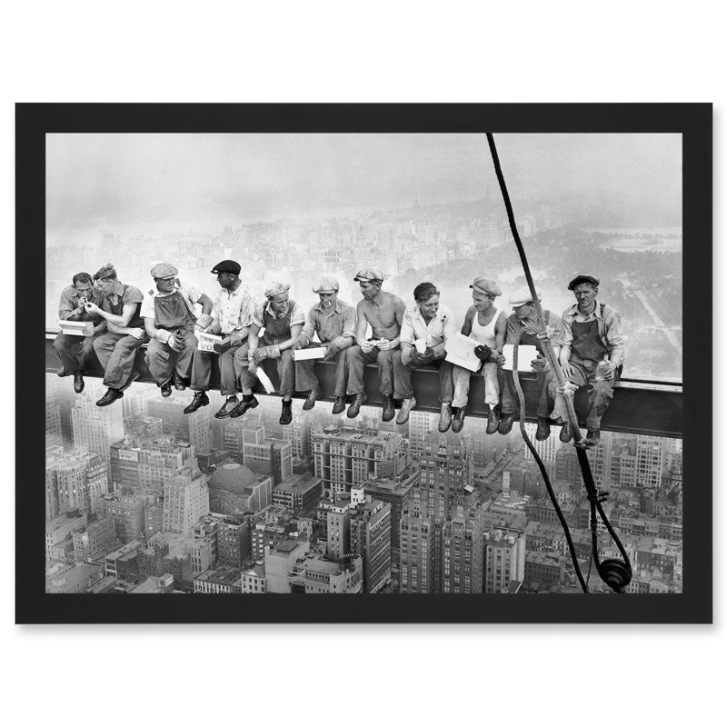 Lunch Atop A Skyscraper New York City 1932 - Print, 23.39cm H x 32.3cm W x 2cm D