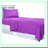 UltraSoft Purple Microfiber Bedding Set - Wrinkle & Stain-Resistant Twin Sheets with Pillowcase - 3-Piece Brushed Set for Cozy Sleep Experience