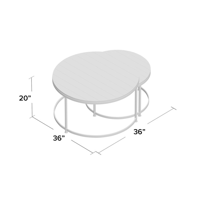 Debbi Solid Wood Nesting Coffee Table