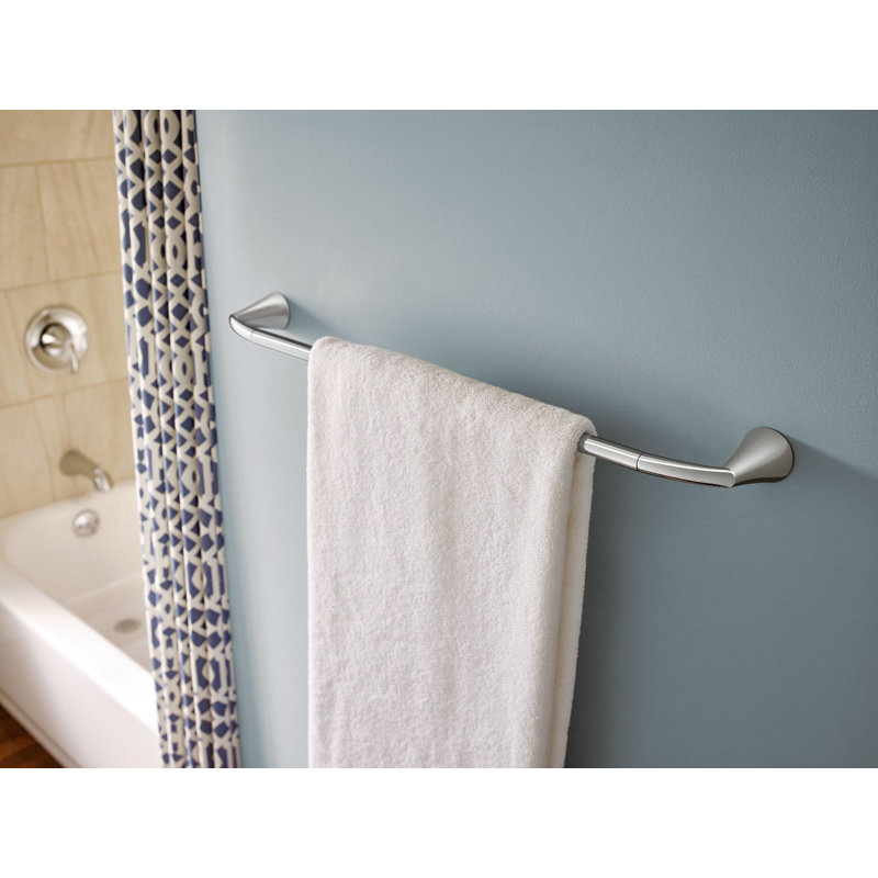 Glyde 18" Wall Mounted Towel Bar, Brushed Nickel