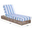 Gillian Steel and Rope Chaise Lounger-516100402