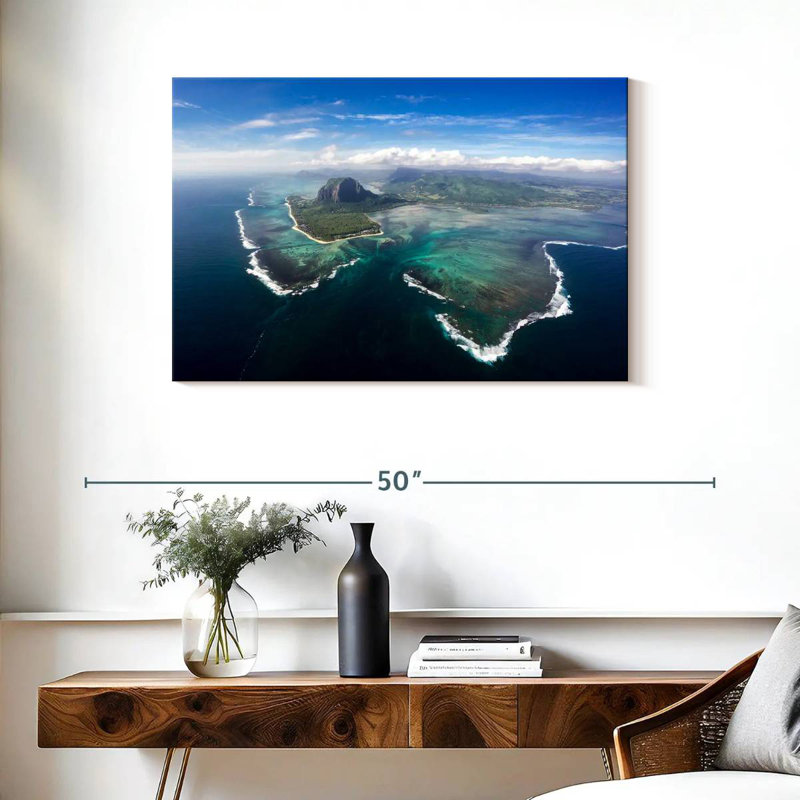 Nicci Mauritius Underwater Waterfall, 24" H x 36" W