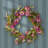 20 inch Artificial Spring Wreath with Purple Daisy Blooms, Lavender Flowers, and Leafy Greens, Realistic Floral Decoration for Front Door or Indoor Décor
