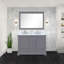 Meuble-lavabo double gris foncé 48 po X P 22 po D-117825112