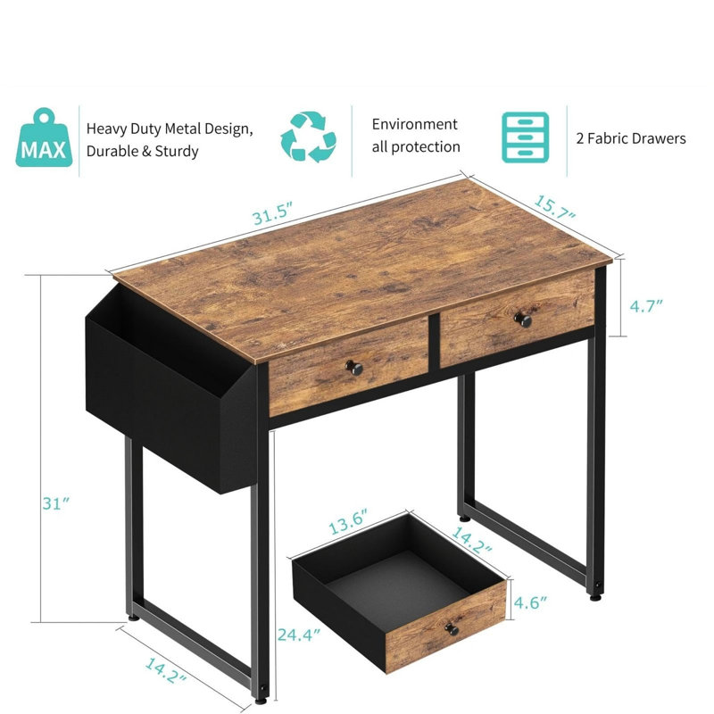 MDF Steel Computer Desk