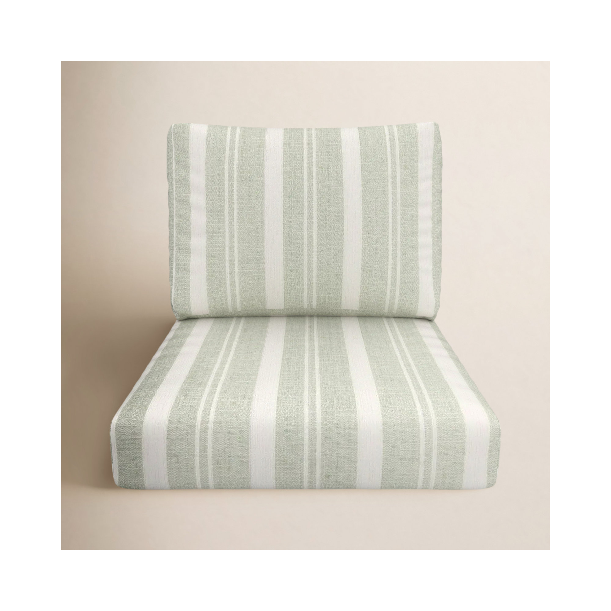 Amala Indoor/Outdoor Sunbrella® Cushion, 25" W x 5" D, Sunbrella Tranquil Sage