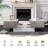 Rectangle Coffee Table with Sliding Table Top, Modern Coffee Tables for Living Room