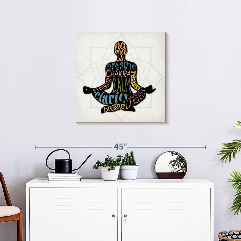 Namaste Typography, 24" H x 24" W