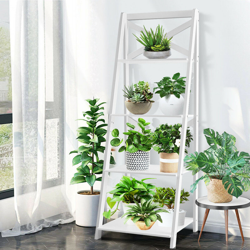 Lessard Ladder Bookcase, White