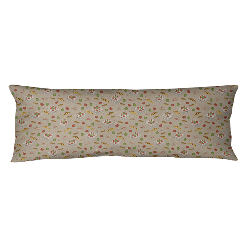 Valerton Polyester Pillow, Beige/Red, Valerton