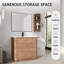 Meuble-lavabo simple 36 po avec comptoir en céramique-1890996260