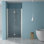 Porte de douche pliante sans cadre avec verre trempé l 32 po x H 72 po