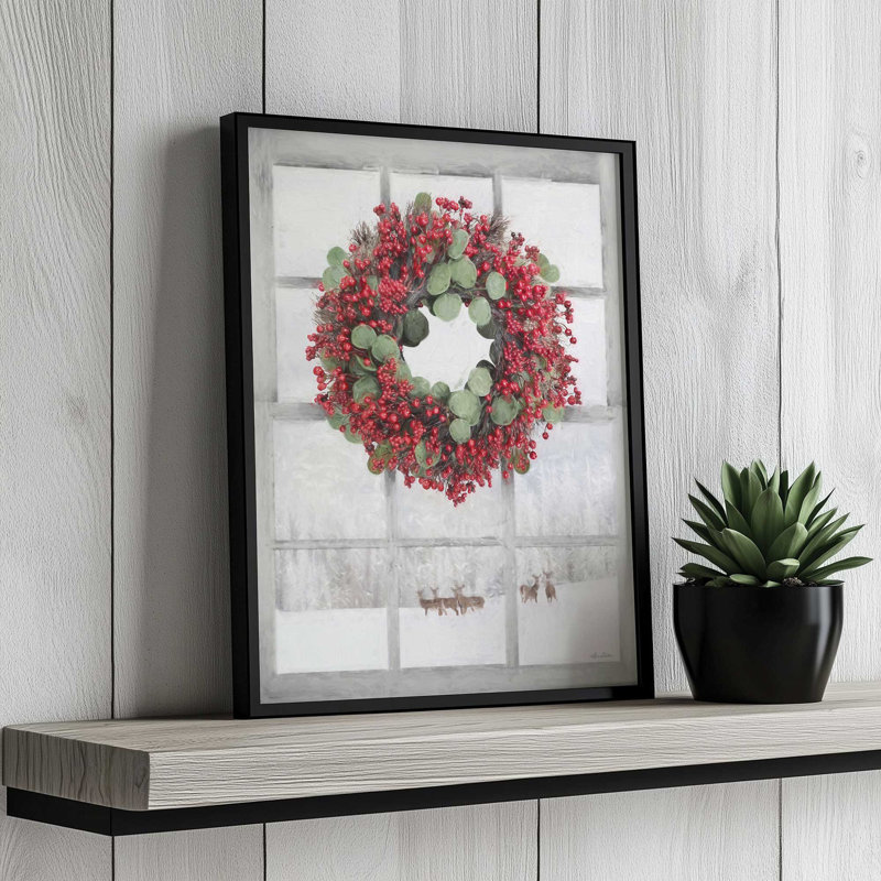 «A Cold Winter's Day» par Lori Deiter, reproduction d'art, L 12 po x H 16 po, Argent, Impression encadrée