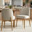 Hillier Linen Blend Parson Chairs with Solid Wood Legs -1104132775