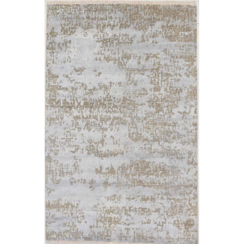 Contemporary One-of-a-Kind Rectangle 5 X 8 Hand Knotted Area Rug