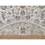 Tapis oriental rond noué à la main 5 pi 2 po x 5 pi 2 po Nain avec motif floral, laine et soie, 250 KPSI