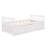 Twin Daybed with Trundle & 3 Drawers – Space-Saving, Solid Wood Bed for Kids, Guests, Sleepovers, White-118474819