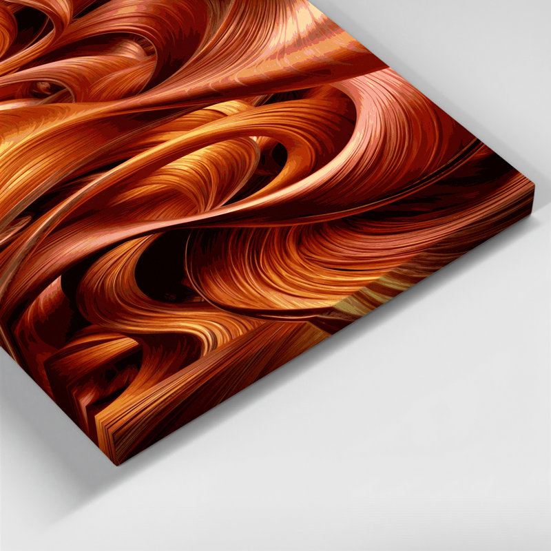 Art numérique sur toile, abstraction numérique 23, H 11 po x l 14 po