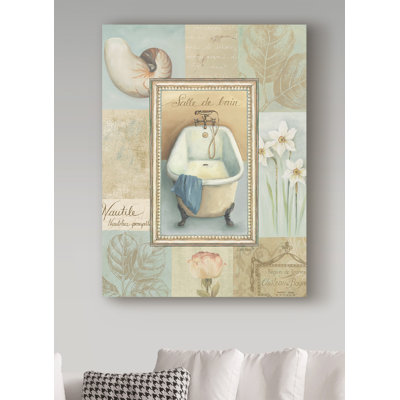 « tranquil bain ii », reproduction de peinture à l’acrylique sur toile tendue