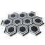 9" x 8" Marble Honeycomb Mosaic Wall & Floor Tile