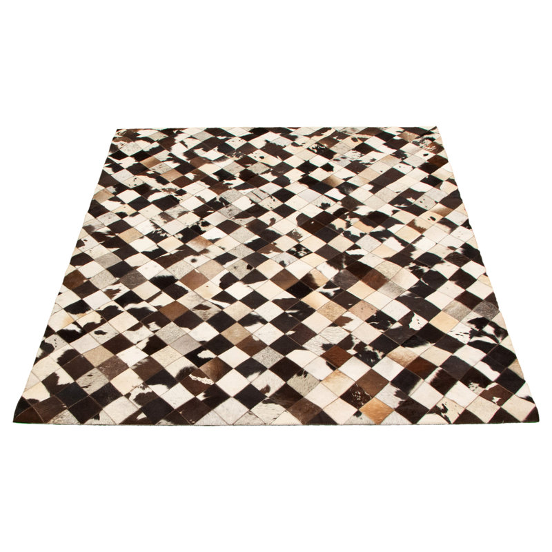 Cowhide Checkered Indoor Rug