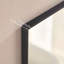 60x22 Inch Glossy Black Bathroom Mirror, Wall-Mounted Rectangular Vanity Mirror with High-Definition Float Glass and Minimalist Metal Frame-662602164