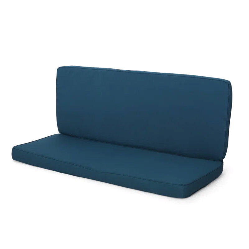 Outdoor Loveseat Cushion Set With Backrest–51.5X20.5In,2-Seater Bench Cushion, Patio Swing Cushion With Ties, Replacement Seat Cushion For Outdoor Furniture, Long Bench, Porch, Garden