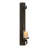Metal Long Pillar Scroll Indoor Outdoor Black Wall Sconce