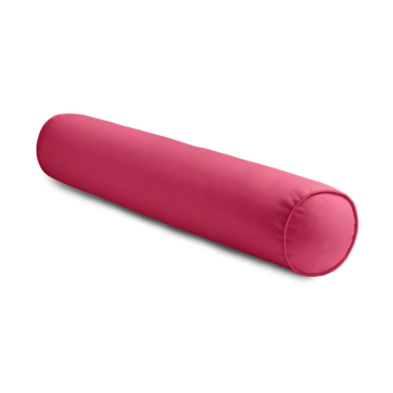 Bolster Indoor/Outdoor Pillow Cover & Insert, Hot Pink, 9" x 36"