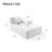 Patio Left-Arm Chaise Lounge Sofa – Single Modular Outdoor Sectional with Water-Resistant Cushions-1142980184