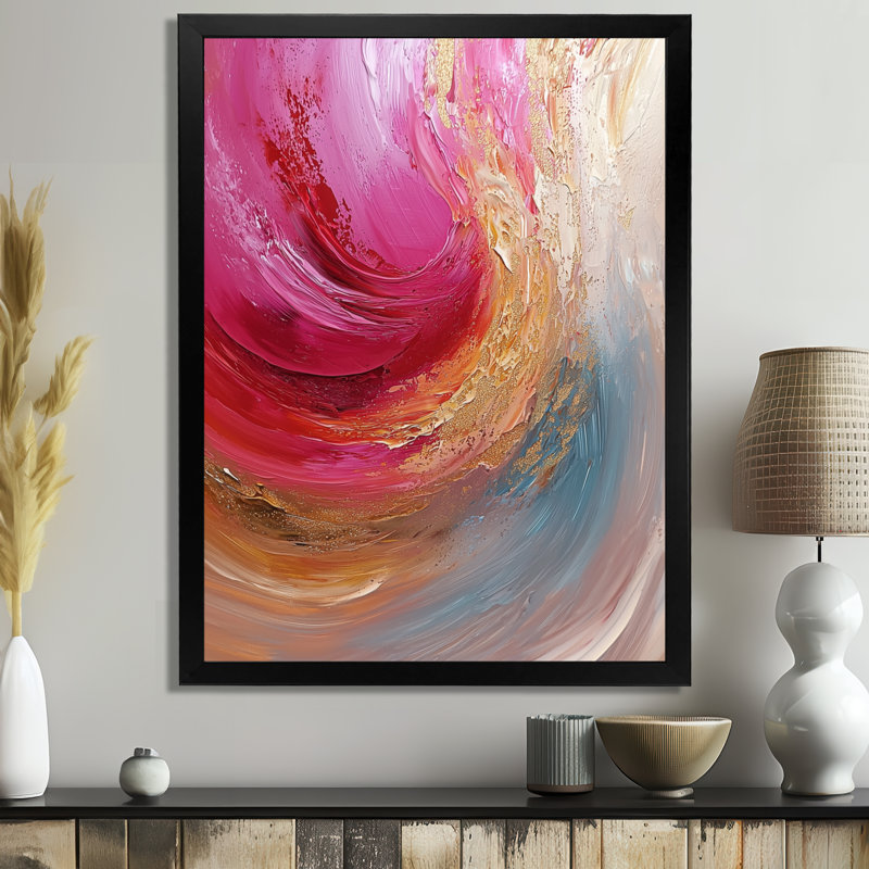 Teller - Abstract Wall Art Prints, Black, 20" H x 12" W, Single Picture Framed Print