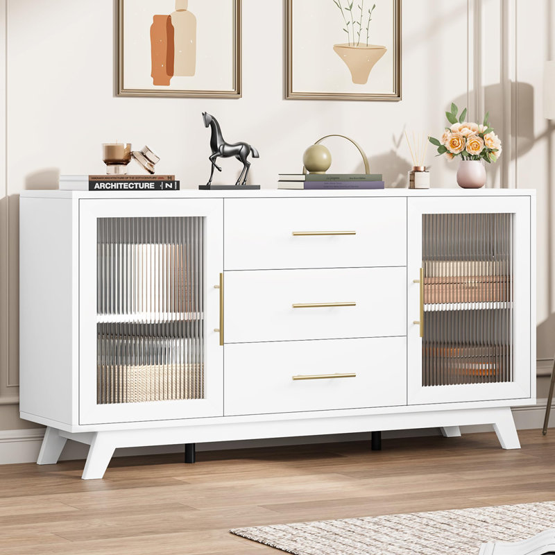 Armoire de bar Coffer, Blanc