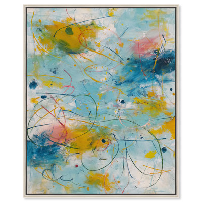 "Linear Effervescence I", impression sur toile par Art Remedy, cadre noir, 16 x 20