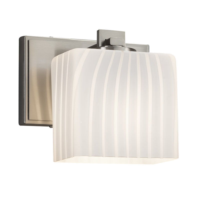Appliquee à bras 1 lumières Casson, Chrome poli