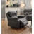 Contemporary Motion Recliner Chair 1Pc Glider Rocker Recliner Living Room Furniture Slate