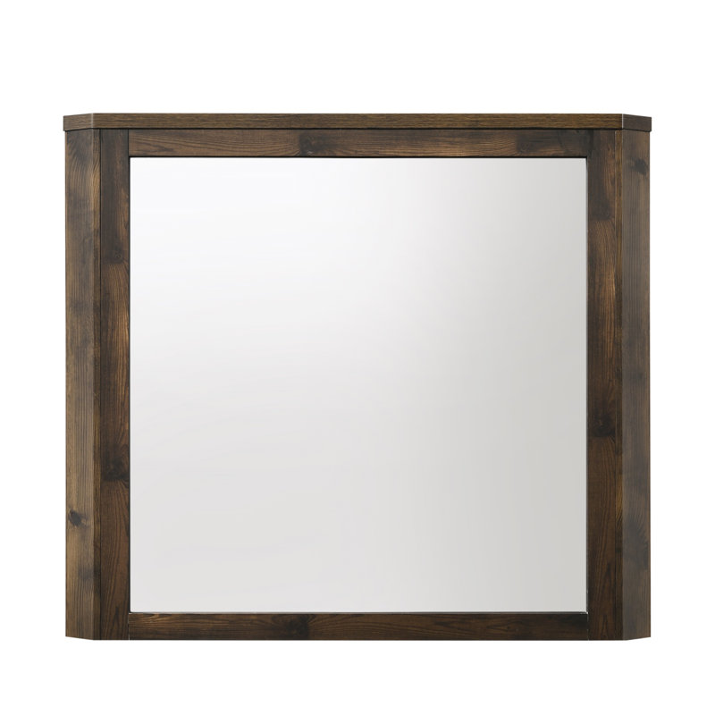 Elettra Rustic Walnut Finish Mirror